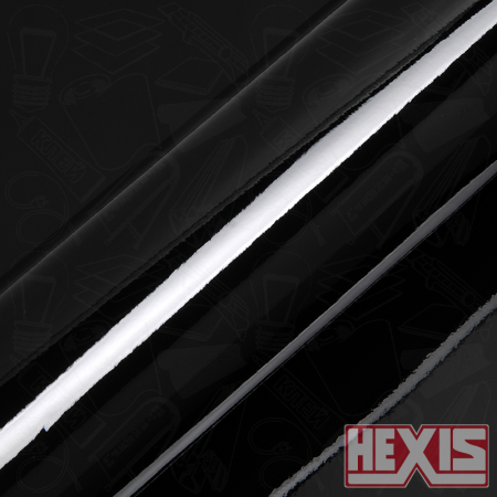 Виниловая плёнка Hexis HX20890B Deep Black (Чёрный глянец)